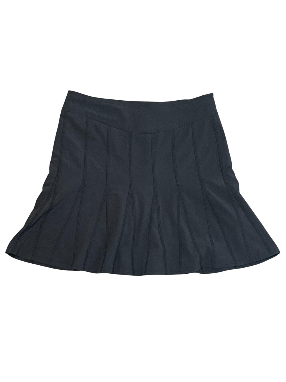 Athleta Skirt Womens 2 Black Athletic Flare Pull On Zip Pocket Tennis Golf